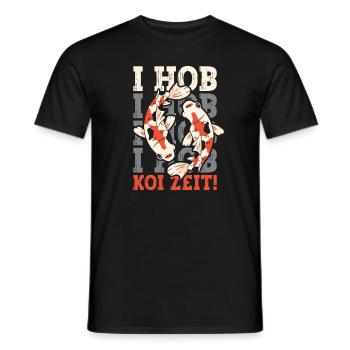 I Hob Koi Zeit! - Männer T-Shirt - Schwarz - Vorne - AI Model Male 178 light (178cm)