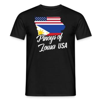 Filipinos of Iowa Design für stolze Fil-Ams - Männer T-Shirt - Schwarz - Vorne - AI Model Male 178 light (178cm)