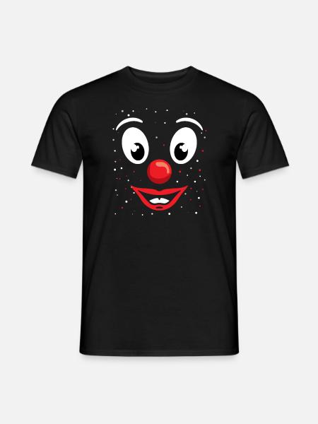 Clown Karneval - Männer T-Shirt - Schwarz