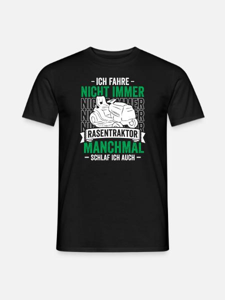 Rasentraktor Aufsitzmäher Garten - Männer T-Shirt - Schwarz