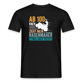 Rasenmäher Rasentraktor Aufsitzrasenmäher - Männer T-Shirt - Schwarz - Vorne - AI Model Male 178 light (178cm)