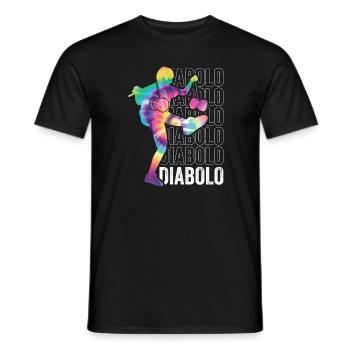 Diabolo Zirkus Jonglieren - Männer T-Shirt - Schwarz - Vorne - AI Model Male 178 light (178cm)