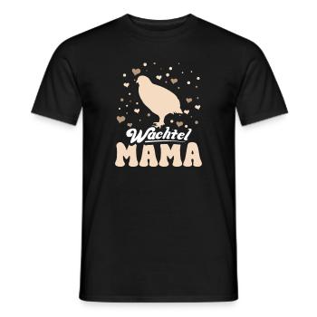 Wachtel Mama Motiv Wachtelzüchter - Männer T-Shirt - Schwarz - Vorne - AI Model Male 178 light (178cm)