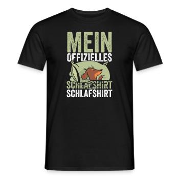 Offizielles Schlafshirt Dachshund - Männer T-Shirt - Schwarz - Vorne - AI Model Male 178 light (178cm)
