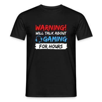 idée cadeau de jeu de jeu de jeu disant - T-shirt homme - noir - Devant - AI Model Male 178 light (178cm)