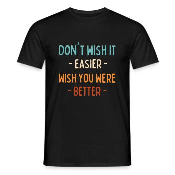 Monday I Do This - Motivation Quote - Men's T-Shirt - black - Front - AI Model Male 178 light (178cm)