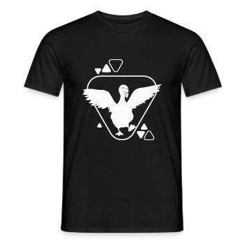Cygne - Oiseau Nature Conservation Amoureux des animaux - T-shirt homme - noir - Devant - AI Model Male 178 light (178cm)