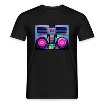DJ Mischpult - Männer T-Shirt - Schwarz - Vorne - AI Model Male 178 light (178cm)