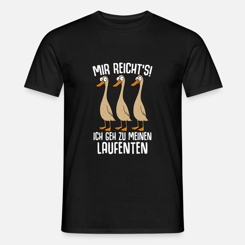 Canards Papa Canard Canards Maman Élevage de canards - T-shirt homme - noir