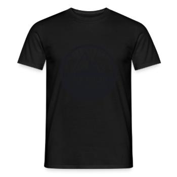 Freiburg Collective (Logo Schwarz) - Männer T-Shirt - Schwarz - Vorne - AI Model Male 178 light (178cm)