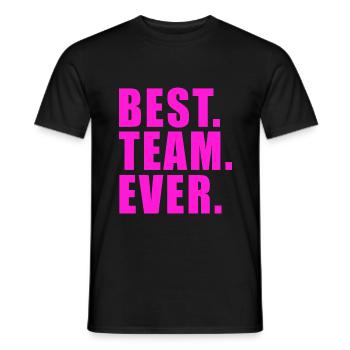 BEST TEAM EVER GIFT WORK GROUP CLUB GROUP - Men's T-Shirt - black - Front - AI Model Male 178 light (178cm)