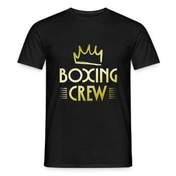 Boxing Crew - Männer T-Shirt - Schwarz - Vorne - AI Model Male 178 light (178cm)