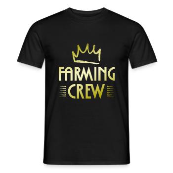 Farming Crew - Männer T-Shirt - Schwarz - Vorne - AI Model Male 178 light (178cm)