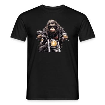 Gorilla Biker - Männer T-Shirt - Schwarz - Vorne - AI Model Male 178 light (178cm)