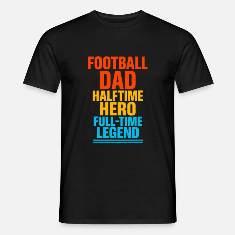 FUSSBALL-VATER - Männer T-Shirt - Schwarz