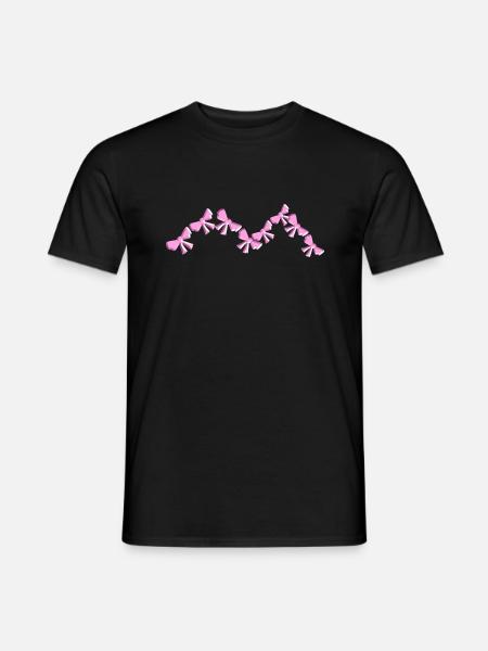 loop symbol fly angular pink - Men's T-Shirt - black