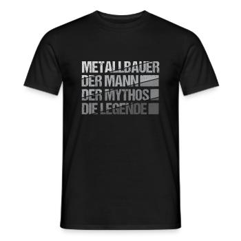 Metallbauer Schmied Metallbau - Männer T-Shirt - Schwarz - Vorne - AI Model Male 178 light (178cm)