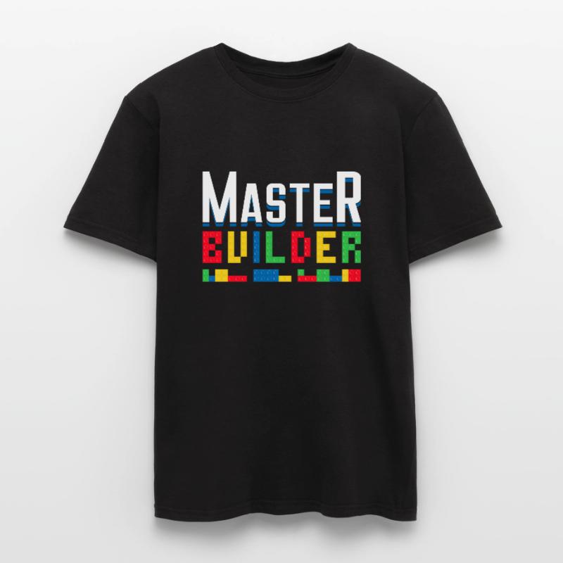 Master Builder Blocs de construction Briques Constructeurs Jouets T-shirt homme