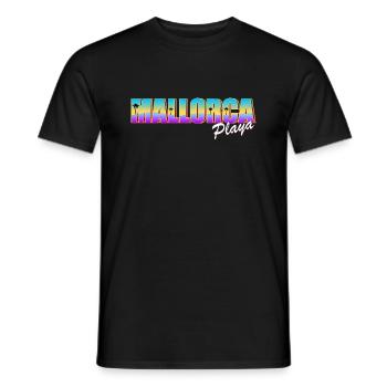 Mallorca Playa - Männer T-Shirt - Schwarz - Vorne - AI Model Male 178 light (178cm)