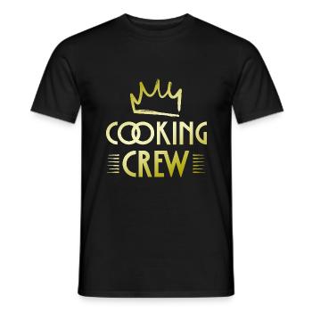 Cooking Crew - Männer T-Shirt - Schwarz - Vorne - AI Model Male 178 light (178cm)