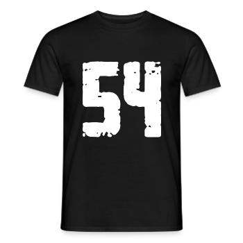 54 Nombre Vintage - T-shirt homme - noir - Devant - AI Model Male 178 light (178cm)