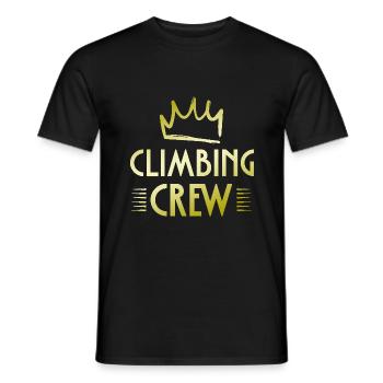 Climbing Crew - Männer T-Shirt - Schwarz - Vorne - AI Model Male 178 light (178cm)