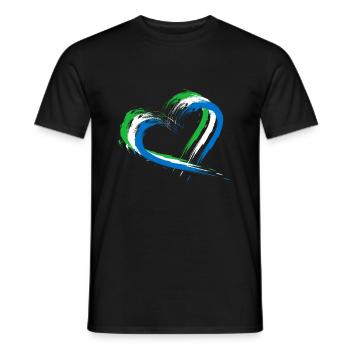 Sierra Leone - Männer T-Shirt - Schwarz - Vorne - AI Model Male 178 light (178cm)