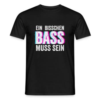 Bass Muss Sein Techno Rave Club Electro Raver - Männer T-Shirt - Schwarz - Vorne - AI Model Male 178 light (178cm)