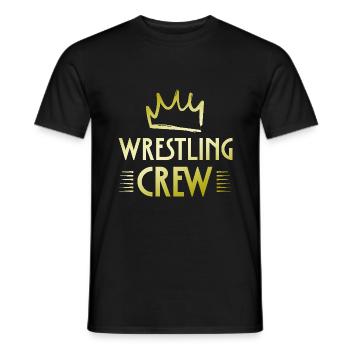 Wrestling Crew - Männer T-Shirt - Schwarz - Vorne - AI Model Male 178 light (178cm)