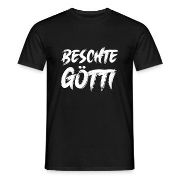 Beschte Götti uf da Welt bescht Götti Schweiz - Männer T-Shirt - Schwarz - Vorne - AI Model Male 178 light (178cm)