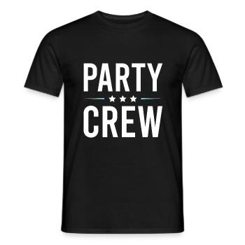 Party Crew - Men's T-Shirt - black - Front - AI Model Male 178 light (178cm)
