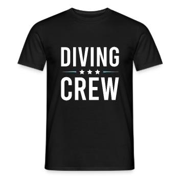 Diving Crew - Men's T-Shirt - black - Front - AI Model Male 178 light (178cm)