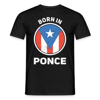 Puerto Rico - Männer T-Shirt - Schwarz - Vorne - AI Model Male 178 light (178cm)