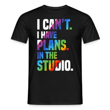 fluid painting - Männer T-Shirt - Schwarz - Vorne - AI Model Male 178 light (178cm)