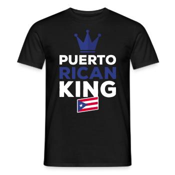 Puerto Rico Flagge | Puerto Ricaner Geschenkideen - Männer T-Shirt - Schwarz - Vorne - AI Model Male 178 light (178cm)