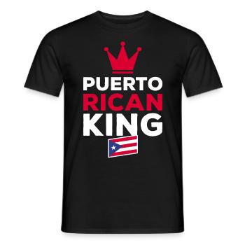 Puerto Rico | Puerto Ricaner Flagge Geschenkideen - Männer T-Shirt - Schwarz - Vorne - AI Model Male 178 light (178cm)