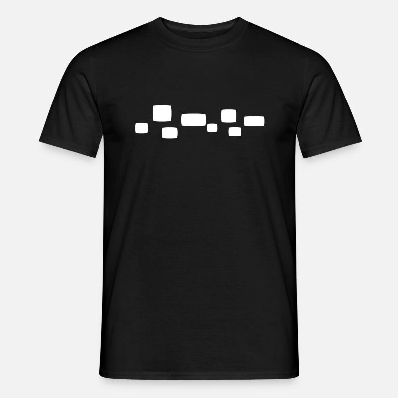 Square Square Shape Pattern - Men’s T-shirt - black