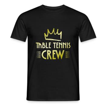 Équipe de tennis de table - T-shirt homme - noir - Devant - AI Model Male 178 light (178cm)