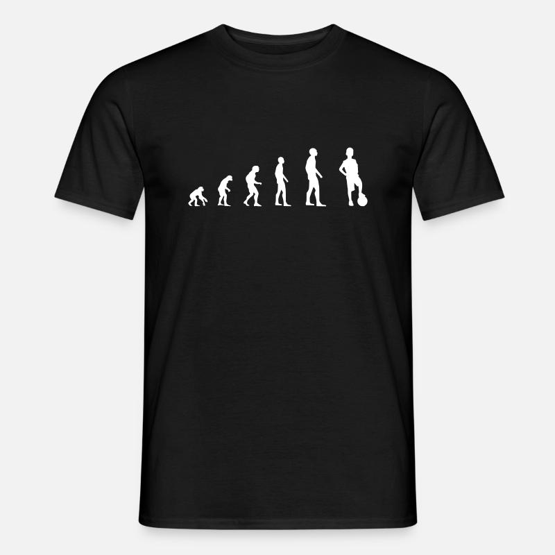 Fußball Junge – Evolution - Männer T-Shirt - Schwarz