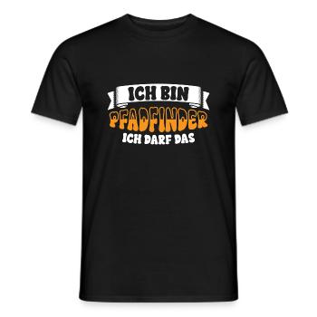 Ich bin Pfadfinder - Männer T-Shirt - Schwarz - Vorne - AI Model Male 178 light (178cm)