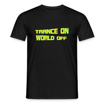 Psytrance Psychedelic Trance Goa - Männer T-Shirt - Schwarz - Vorne - AI Model Male 178 light (178cm)