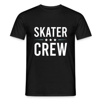 Skater Crew - Männer T-Shirt - Schwarz - Vorne - AI Model Male 178 light (178cm)