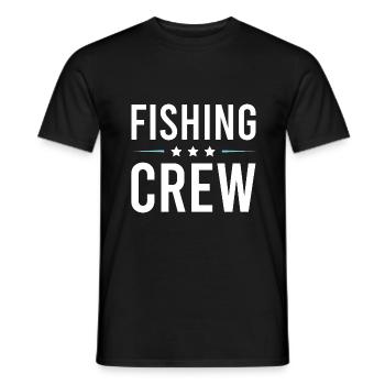 Équipage de pêche - T-shirt homme - noir - Devant - AI Model Male 178 light (178cm)