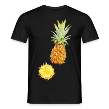 Ananas - Männer T-Shirt - Schwarz - Vorne - AI Model Male 178 light (178cm)