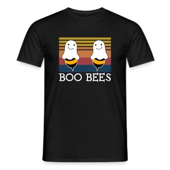 Halloween Boo Bees Vintage - Men's T-Shirt - black - Front - AI Model Male 178 light (178cm)