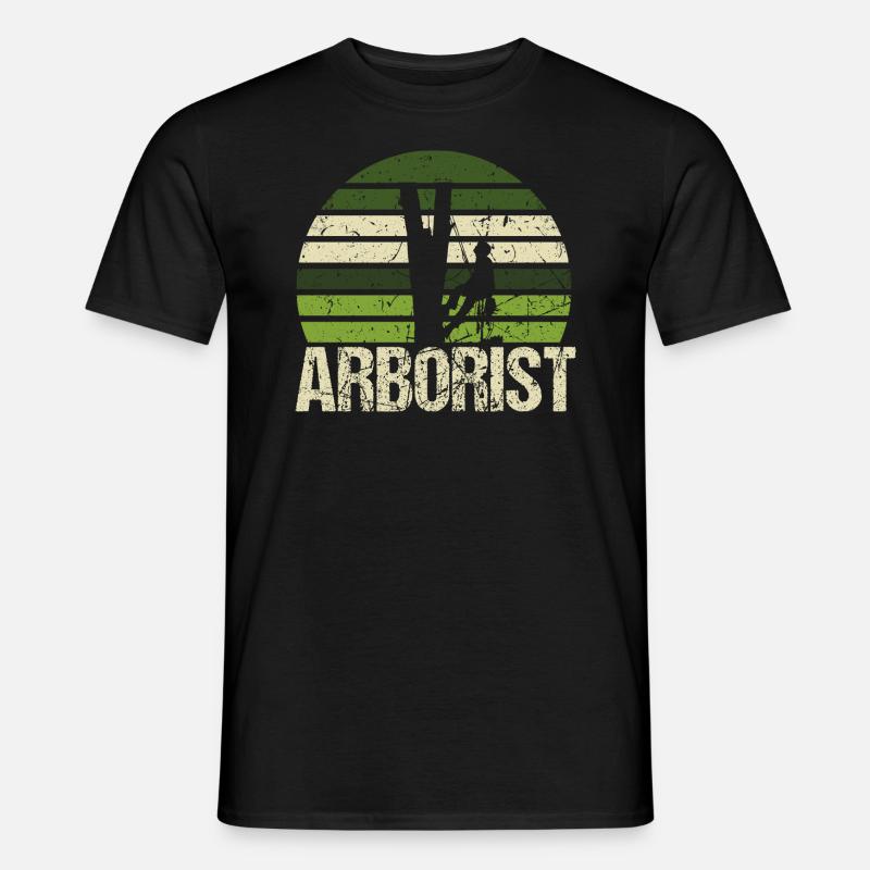 Arborist Geschenk Baumpfleger Baumkletterer - Männer T-Shirt - Schwarz