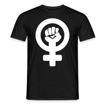 Le pouvoir des femmes - T-shirt homme - noir - Devant - AI Model Male 178 light (178cm)