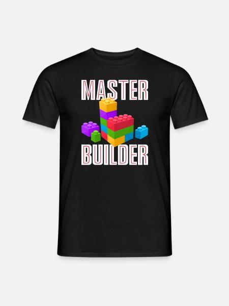 Master Builder Shirt Schattige Master Block Builder Vader - Mænd T-shirt - sort