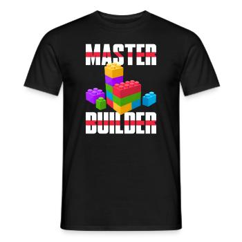 | de chemises Master Builder Mignon Maître Constructeur de blocs - T-shirt homme - noir - Devant - AI Model Male 178 light (178cm)