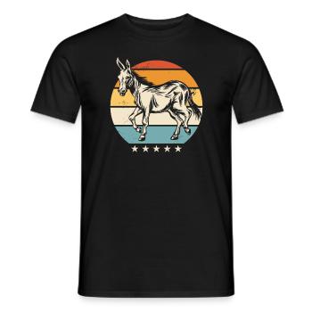 Donkey Donkey Animal - Men's T-Shirt - black - Front - AI Model Male 178 light (178cm)